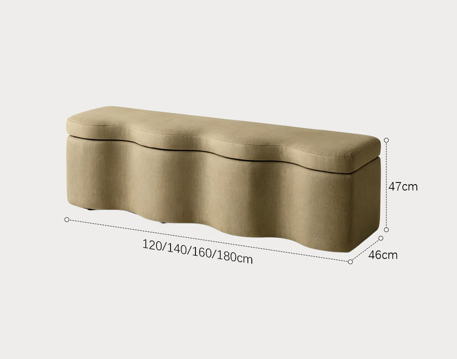 Sampson Storage Bench, Shoe Bench, Linen