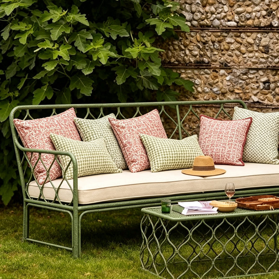 Rizzo Garden Outdoor Sofa Set, Green