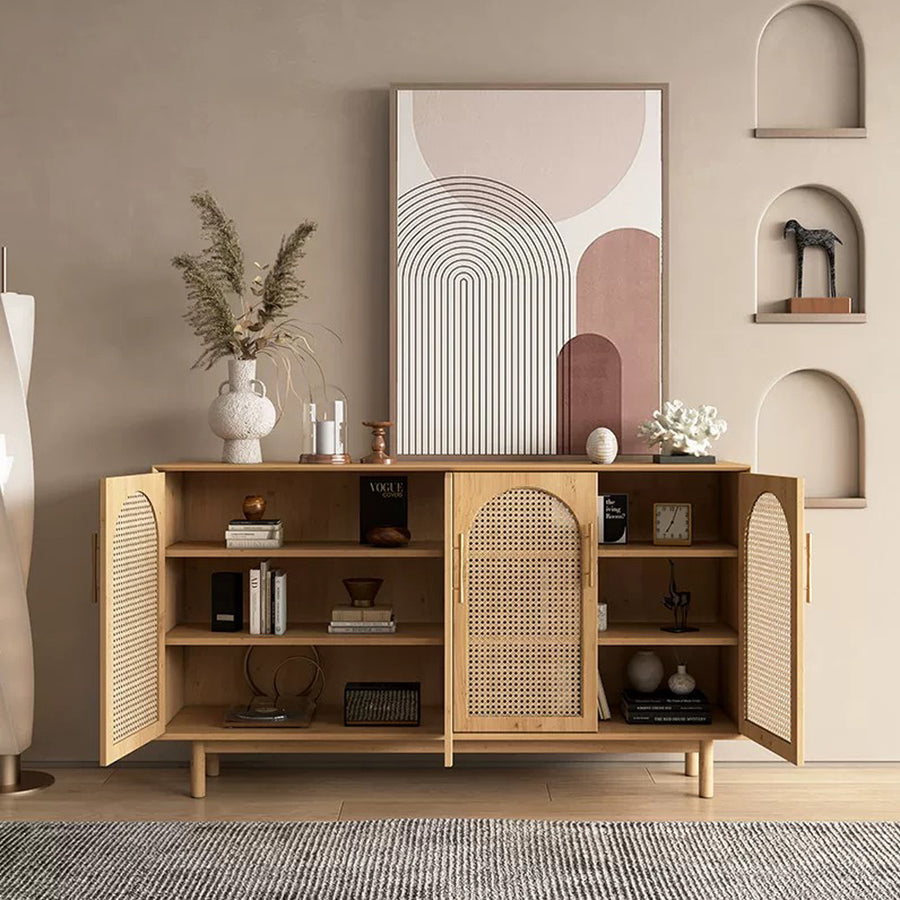 Constance Rattan Sideboard, Pine Wood