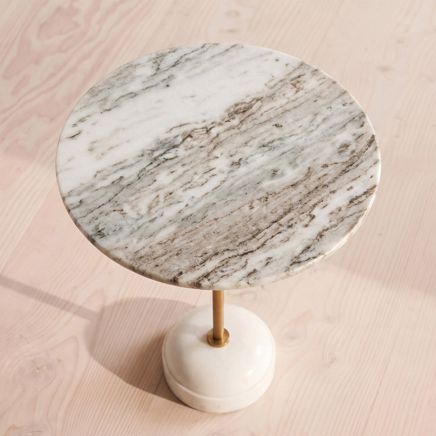 Tarantino Side Table, Marble