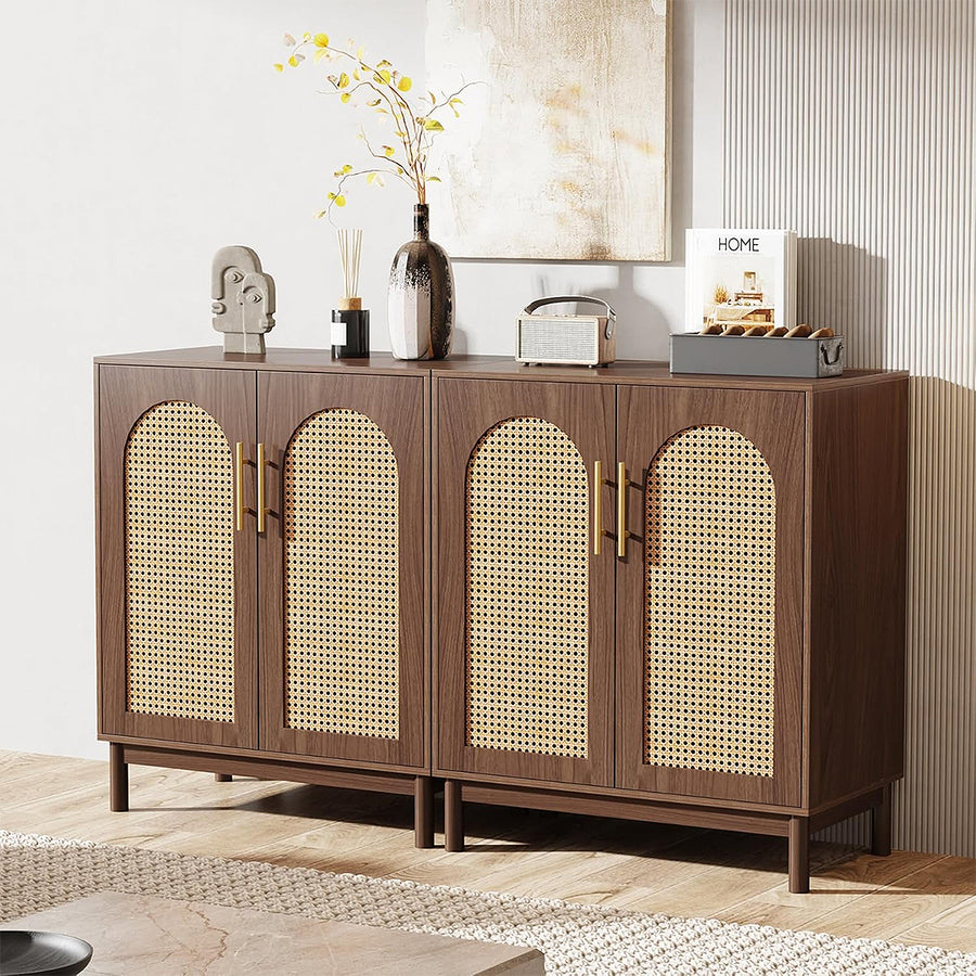 Eleanor Accent Rattan Shoe Storage, Cabinet With Doors - eleanor accent rattan shoe rattan shoe storage cabinet UK