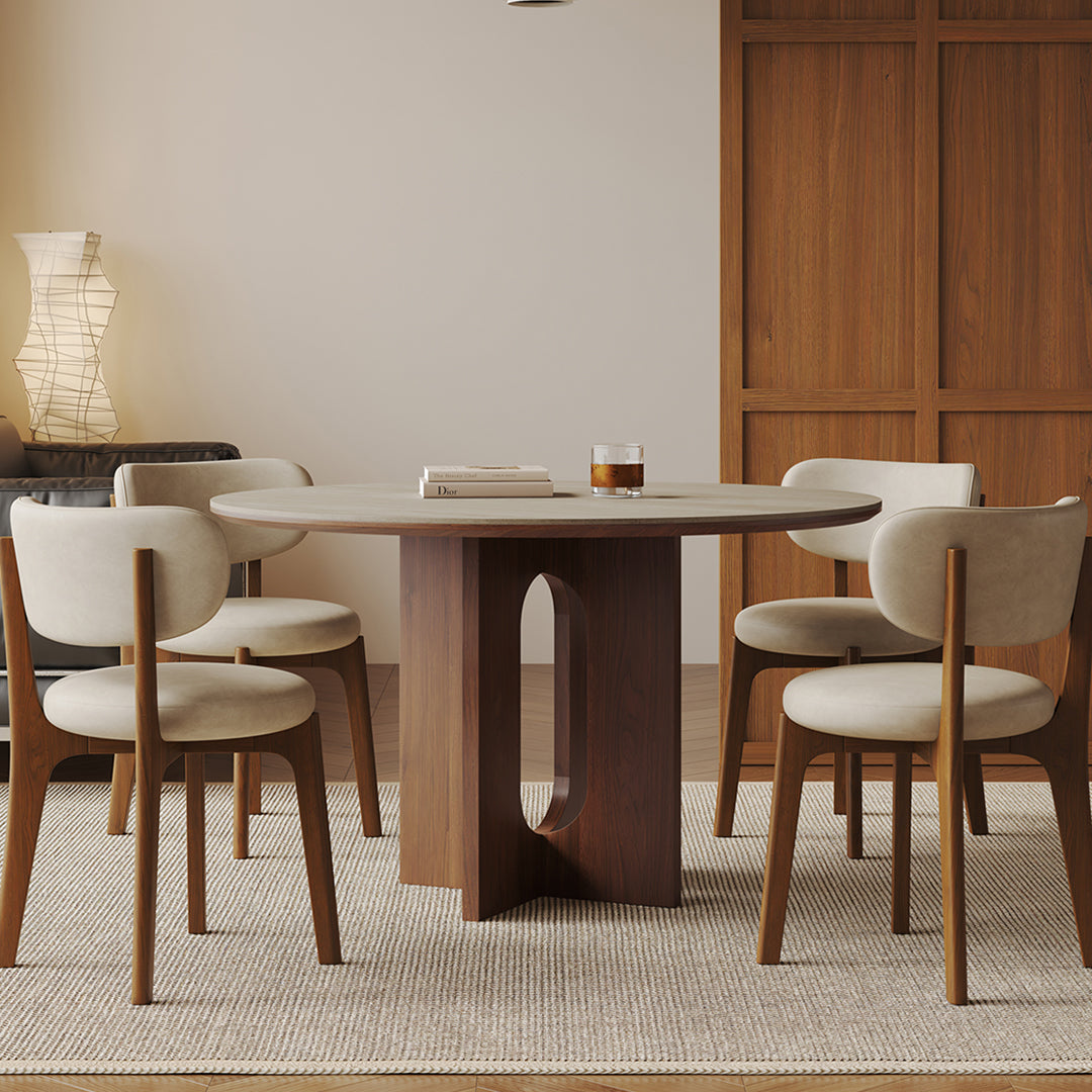 Toure Round Dining Table, Sintered Stone