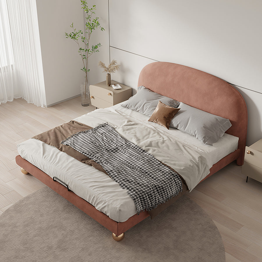 Fatima Bed For Girl, King Size Bed styled for modern bed frame with storage