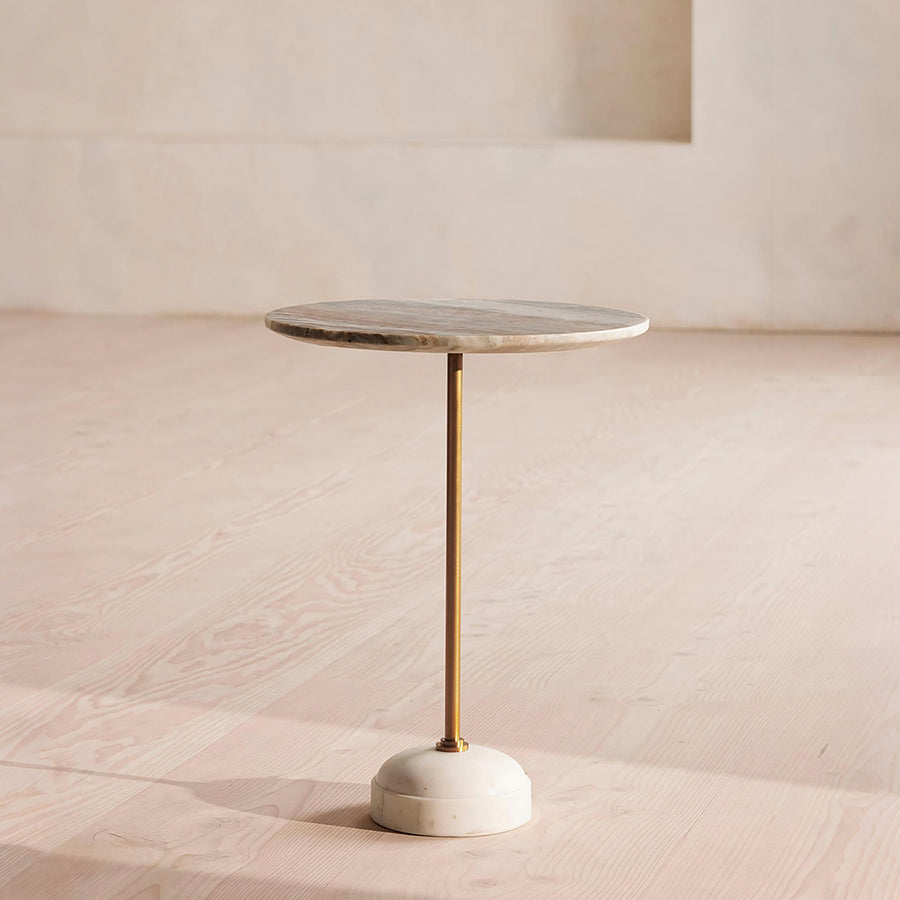 Tarantino Side Table, Marble - tarantino marble side table UK