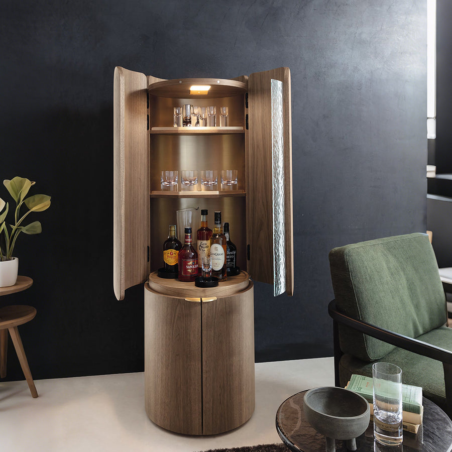 Sakamoto Liquor Cabinet, Wine Storage With Two Doors - storage cabinet UK