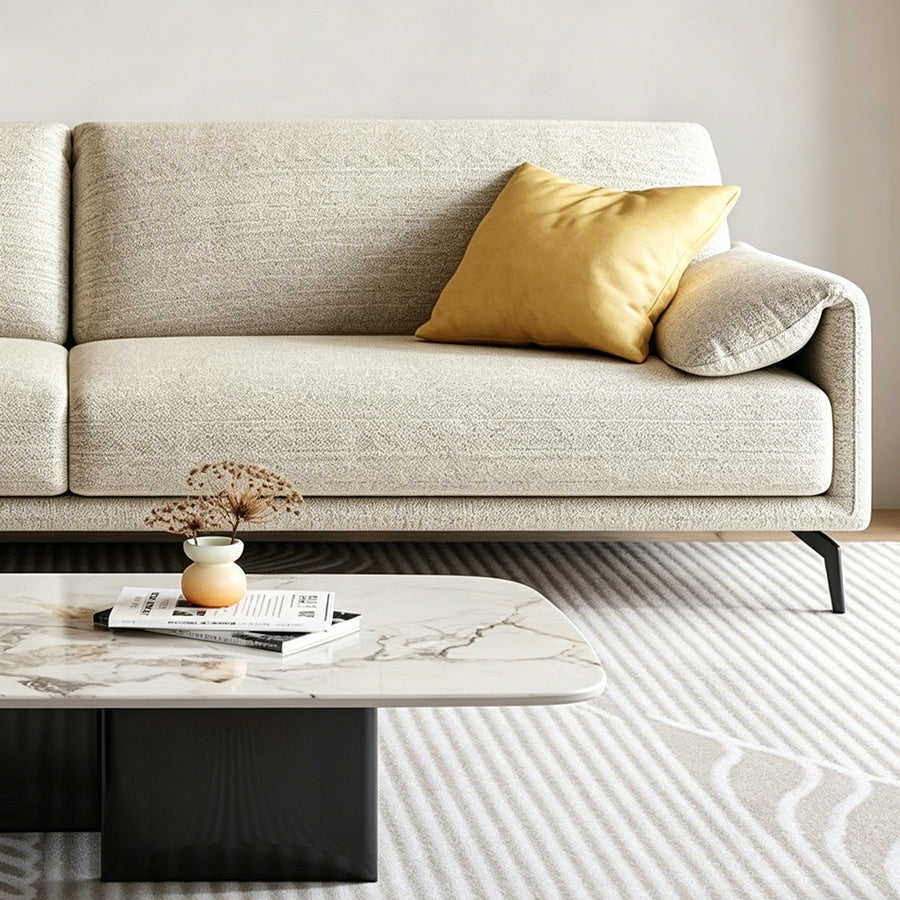 Oakley S11 Two Seater Sofa, Linen compact living room seating idea