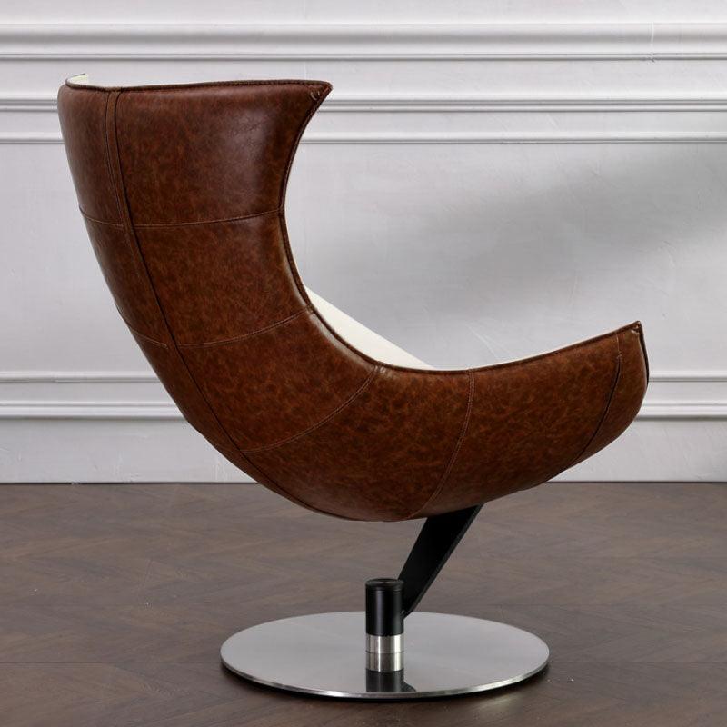 Russell Lobster Chair, With Ottoman, Walnut Texture, Armchair-Rit Concept-Rit Concept