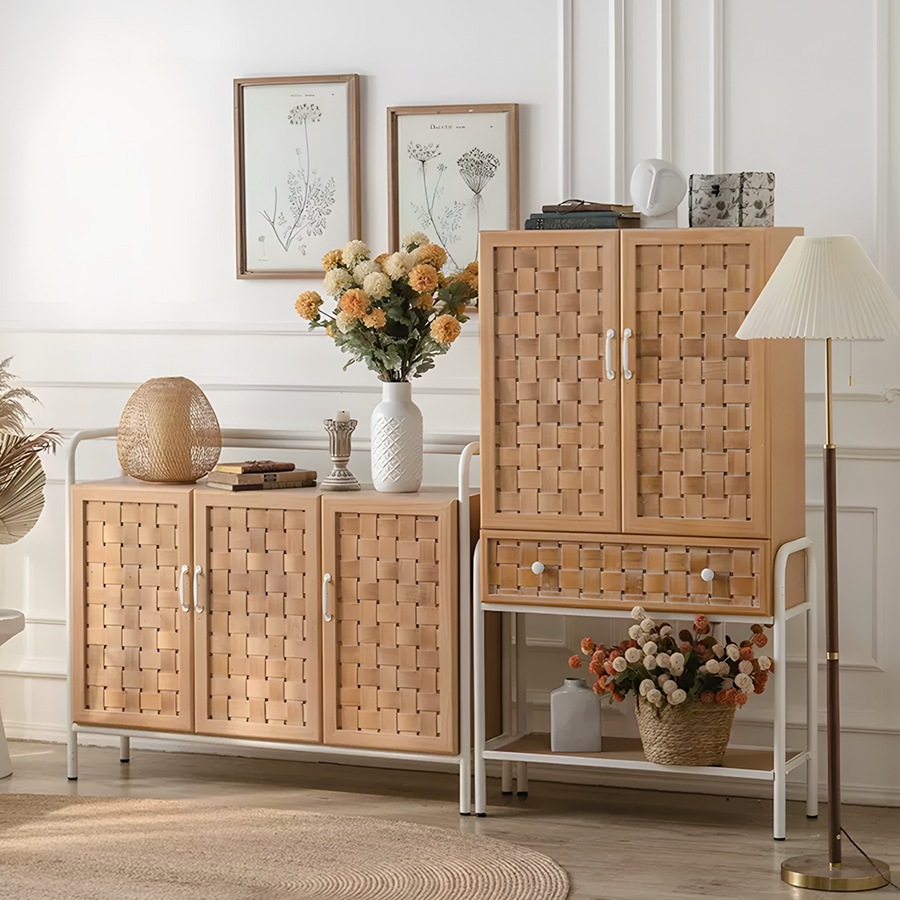 Eris Wooden Sideboard, Solid Wood styled for oak storage sideboard