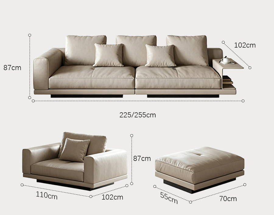 Abby Two Seater, Three Seater, Four Seater Sofa, With Storage Grey product image 8