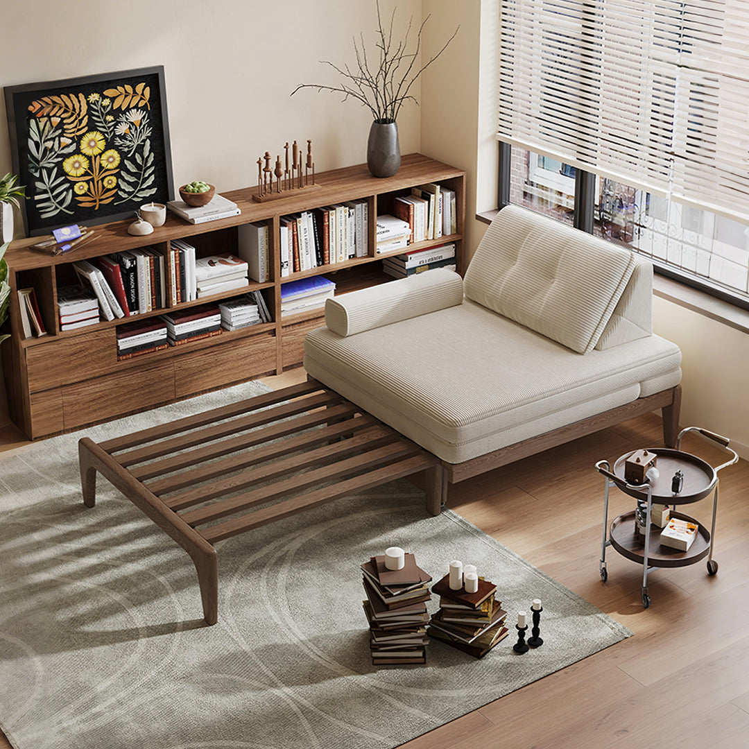 Ranjan Single Sofa Bed, Small 2 Seater Sofa Bed, Corduroy