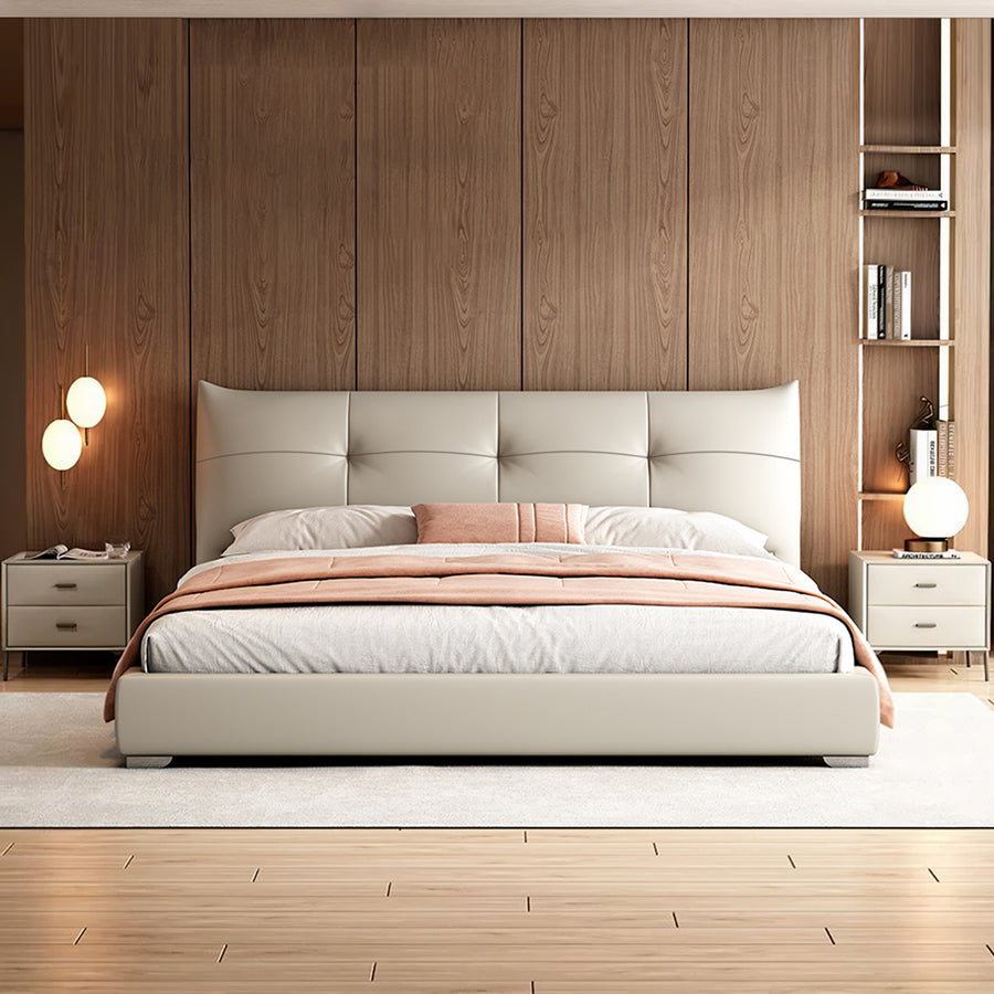 Arjun King Size Superking Size Bed, Leather styled for frame with storage
