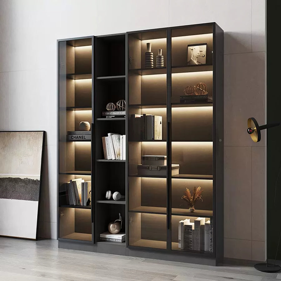 Kauffman Wine Storage With Glass Doors styled for cabinet