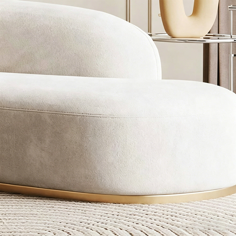 Welby Curved Three Seater Sofa seating detail for everyday living