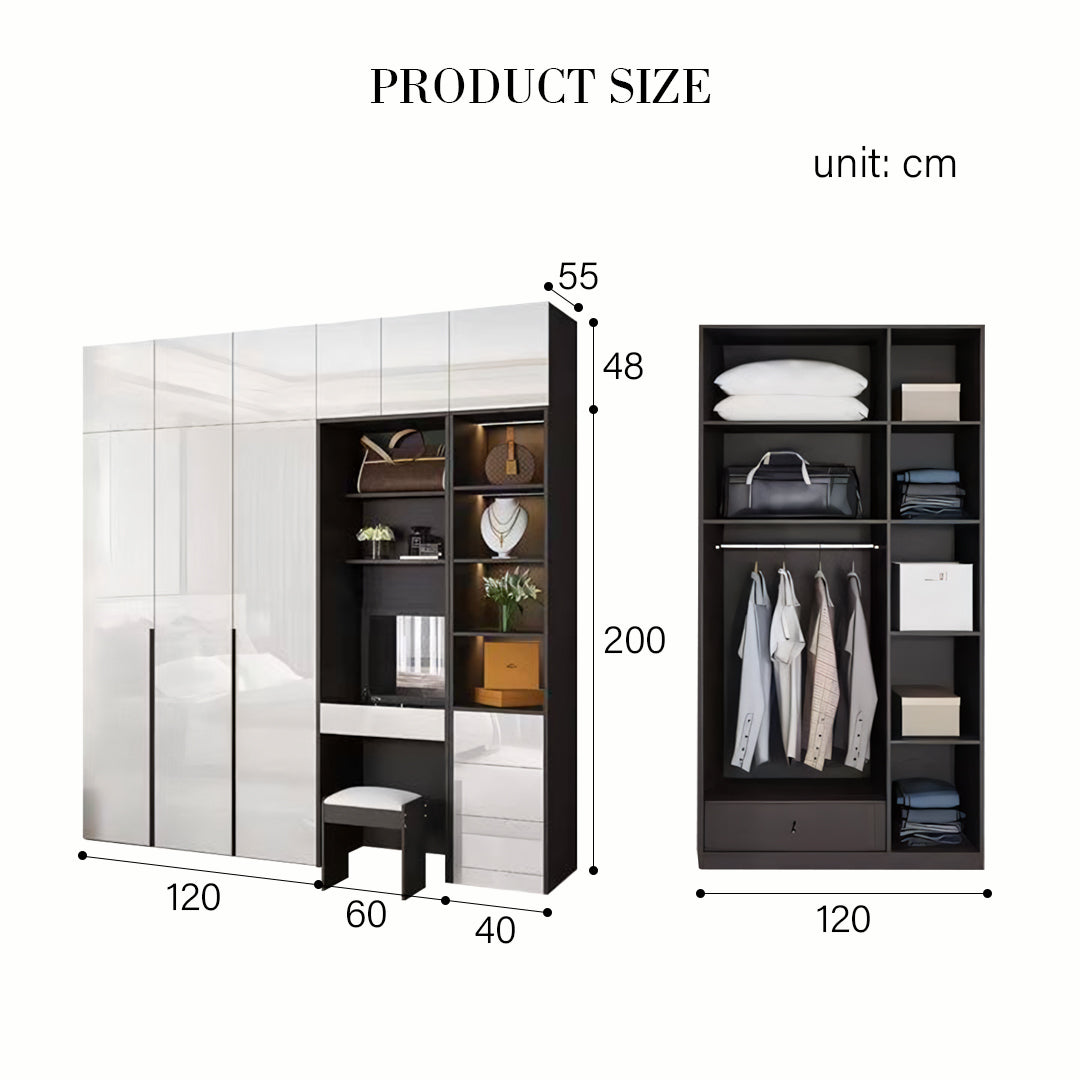 Luxurious L Shape Wardrobe with Dressing Table and Storage wardrobe theatre  bristol