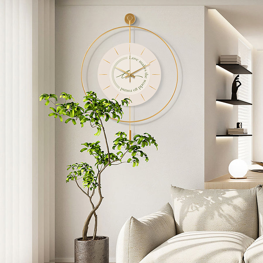 William Simple Style Clock, Round styled for modern wall clock