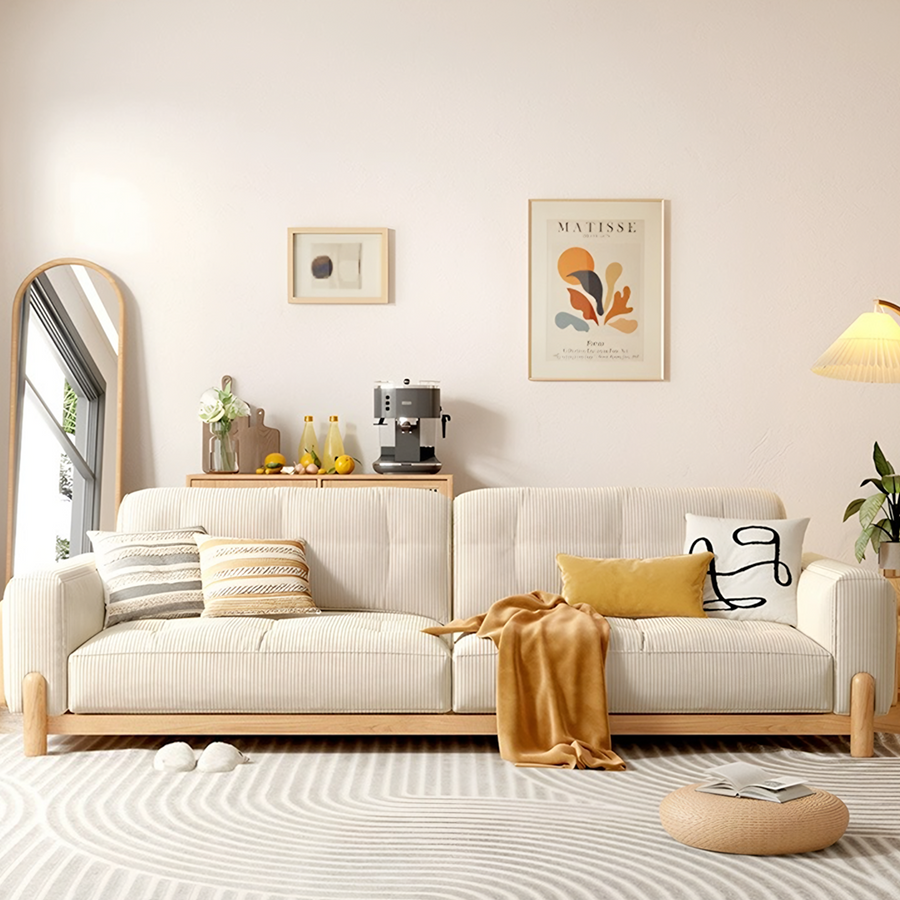 Catalina Cloud Sofa, Two Seater, Three Seater Sofa front view as a small two seater sofa