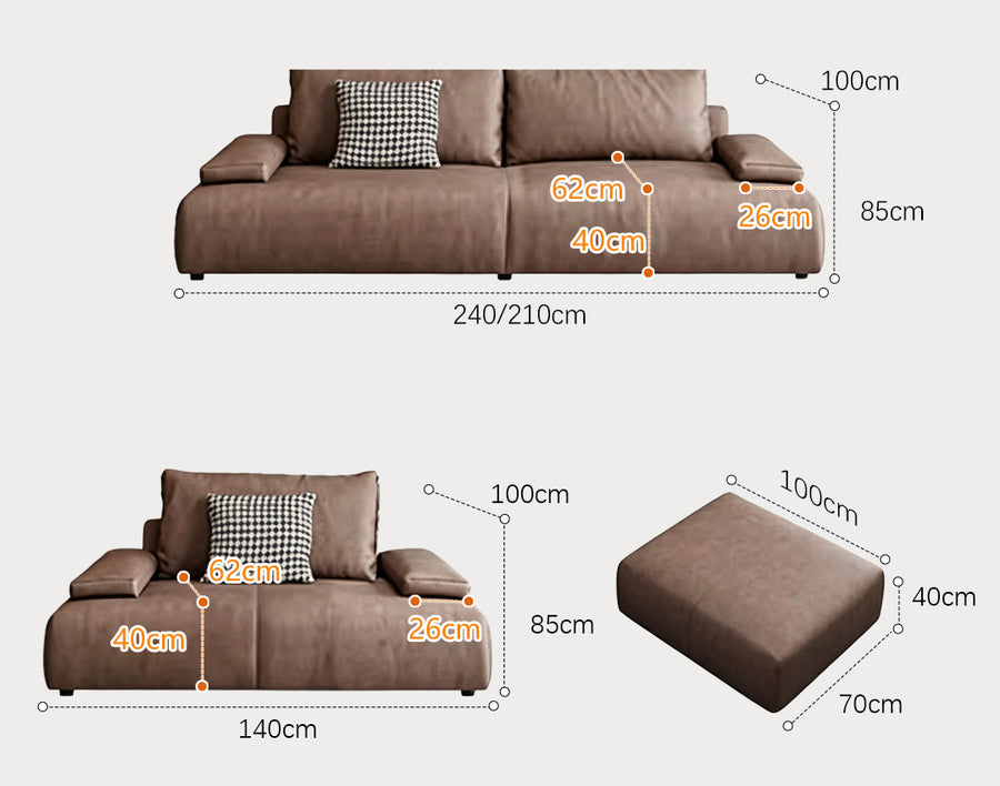Theodore Tofu Single Seater, Two Seater, Three Seater, Four Seater Sofa, Off White product image 7