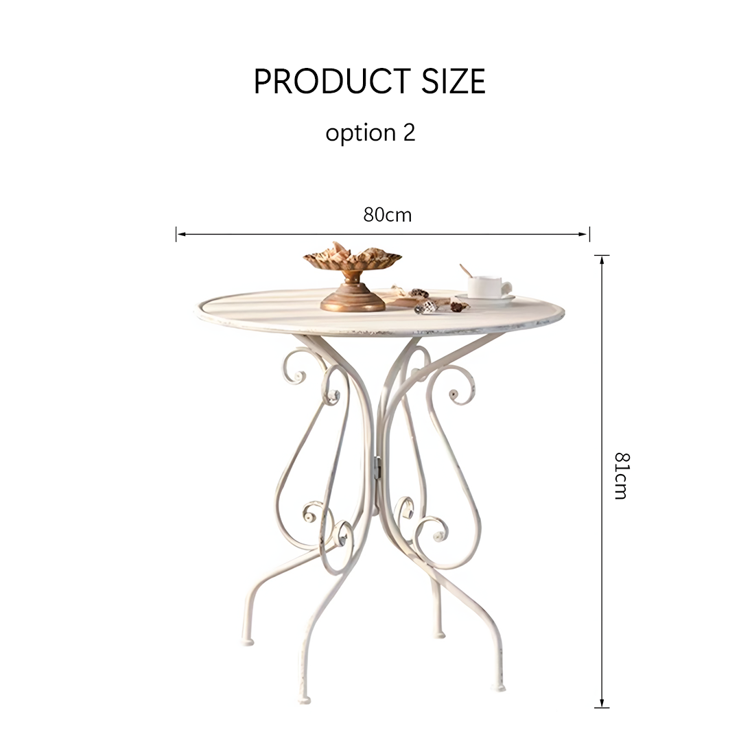 Antonia Outdoor Garden Dining Table Set, Iron-Rit Concept-Option 2 Garden Table-Rit Concept