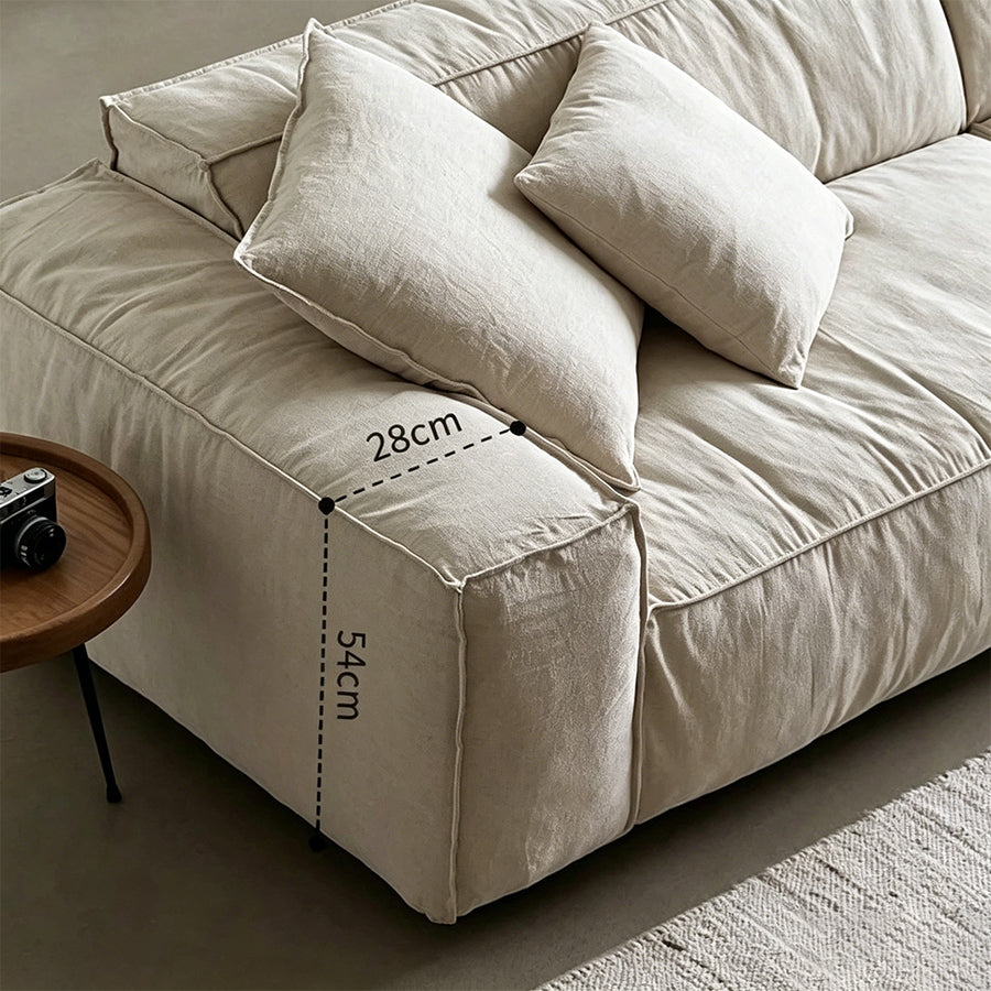 Dino Three Seater Sofa room setting with designer sofa styling