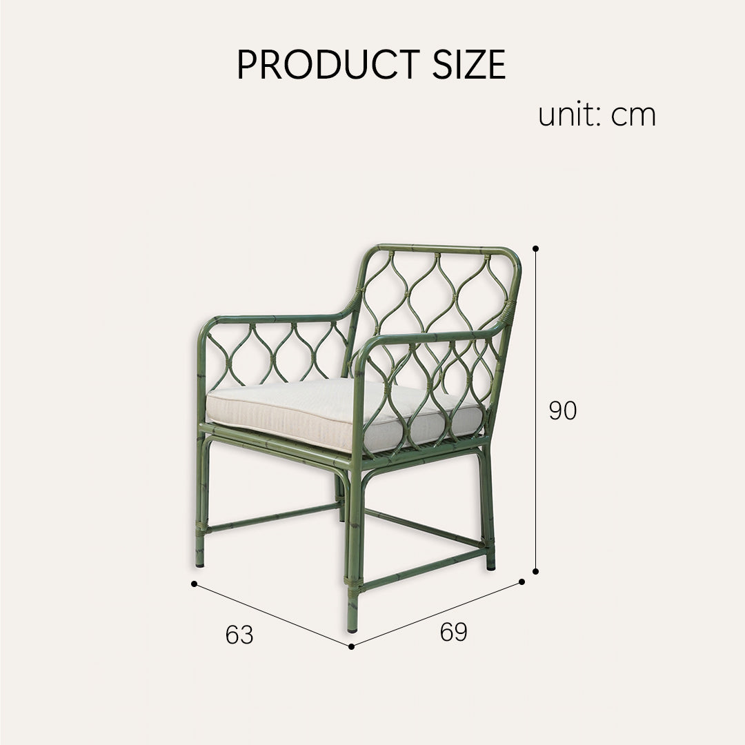 Rizzo Garden Outdoor Sofa Set, Green