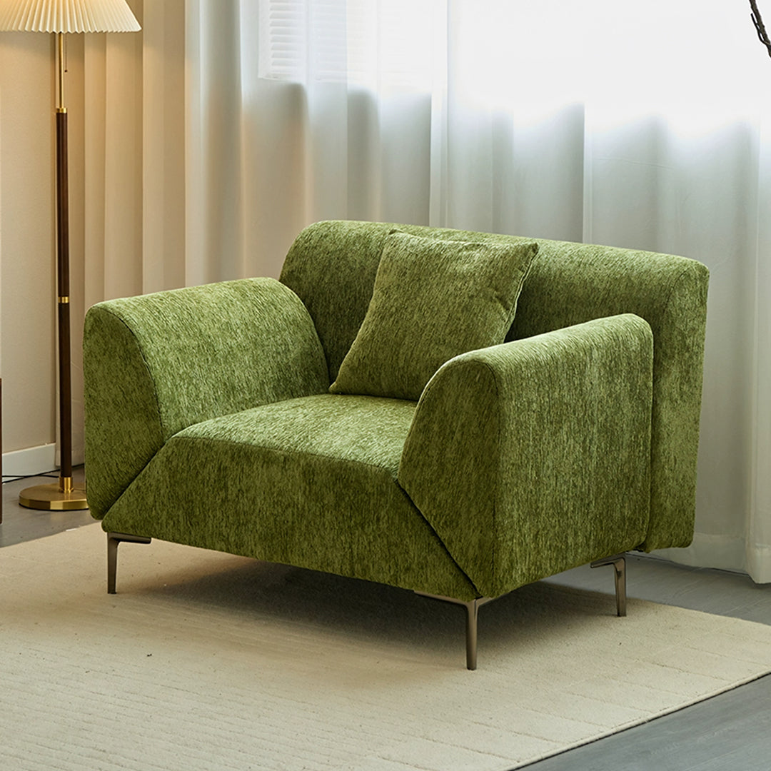 Qadir Deformable Sofa Bed, Armchair, Green