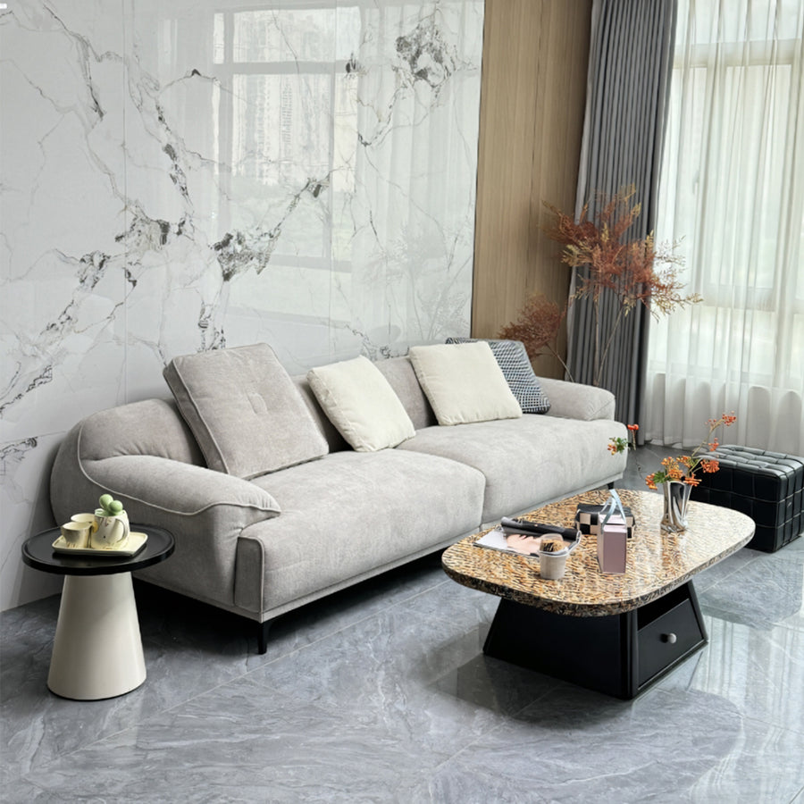 Hughes Nesting Coffee Table Set, Wood detail view for wooden coffee table set