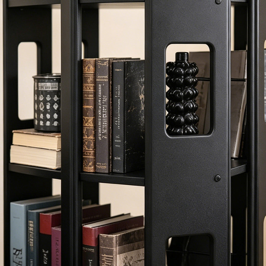 Bartholomew Rotating Bookshelf, Magazine Rack, Solid Wood