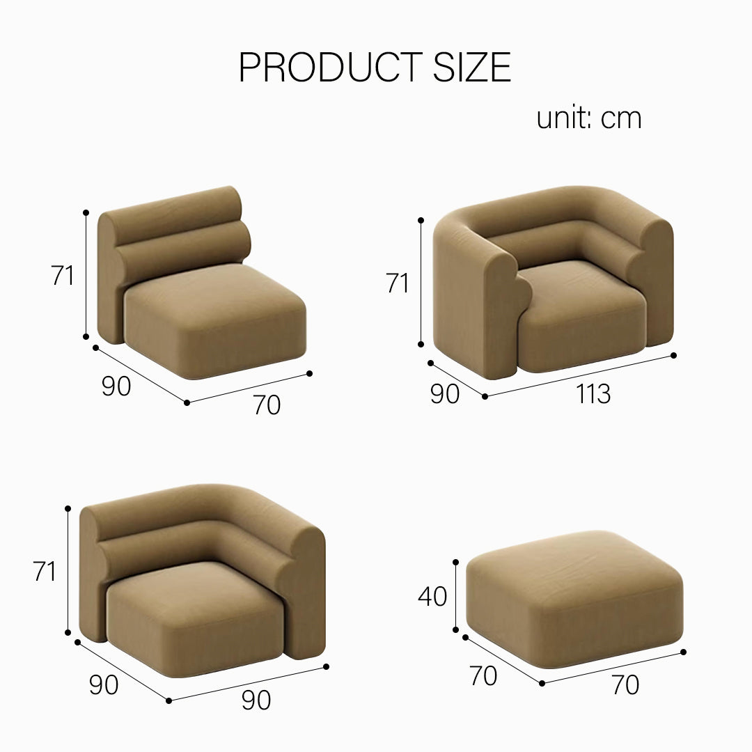 Bae Three Seater Corner Sofa, Modular Sofa