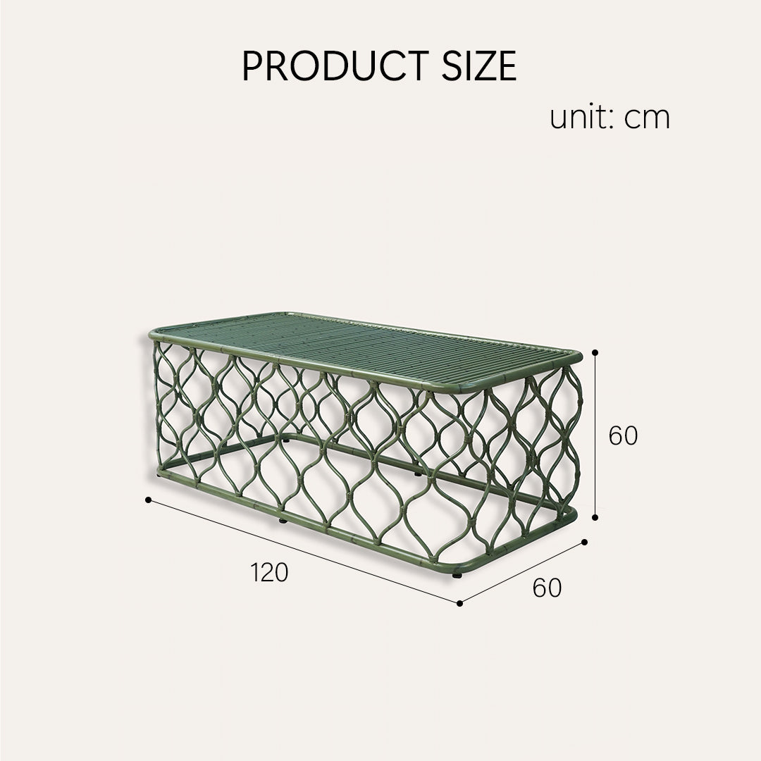 Rizzo Garden Outdoor Sofa Set, Green