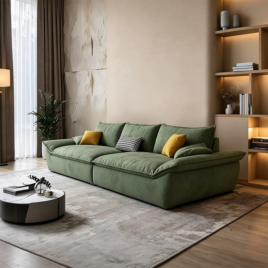 Sawyer Single Seater, Two Seater, Three Seater, Four Seater, Five Seater Sofa, Green for modern UK living room