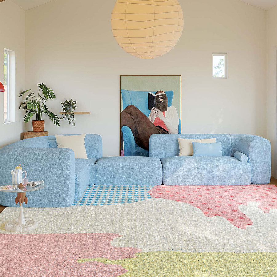 Juniper Camo Texture Mix Rug - living room rug UK