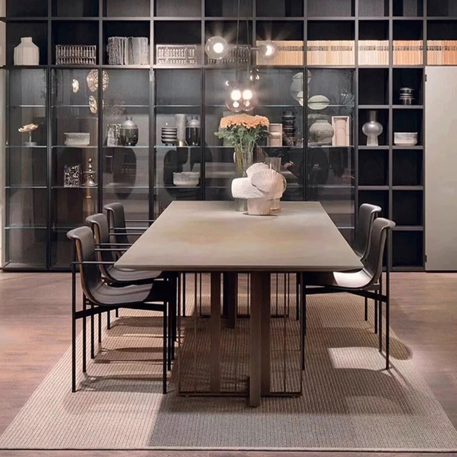 Choi Dining Chair With Armrest, Leather