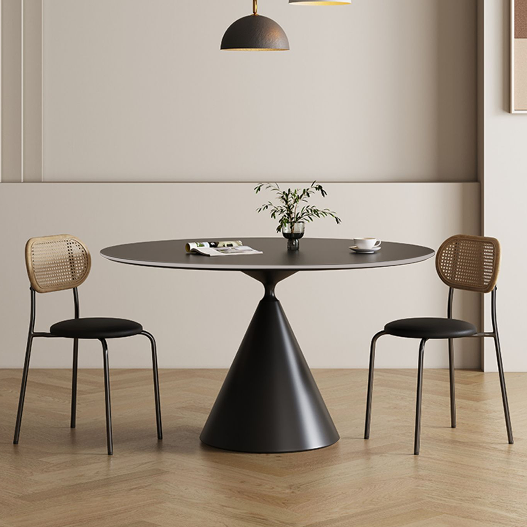 Calvin Cone Round Dining Table, White