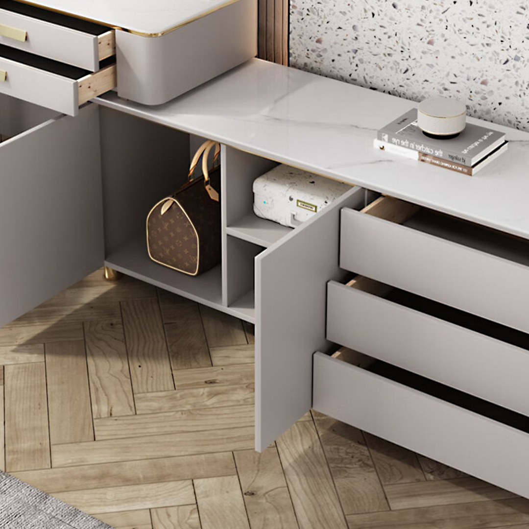 Haggith Corner Dressing Table With Sideboard-Rit Concept-Rit Concept