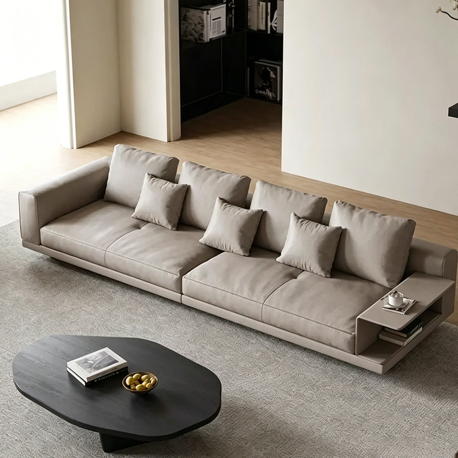 Abby Two Seater, Three Seater, Four Seater Sofa, With Storage Grey lifestyle view with grey two seater sofa