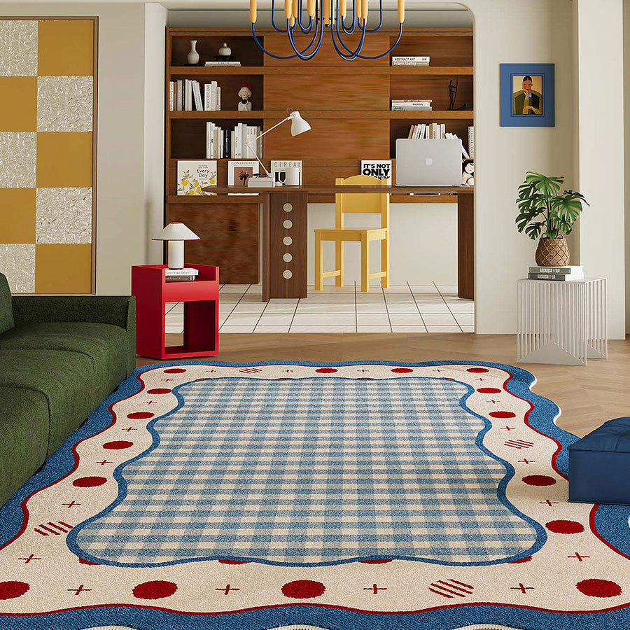 Penelope Retro Rug, Various Styles Available in a modern UK home