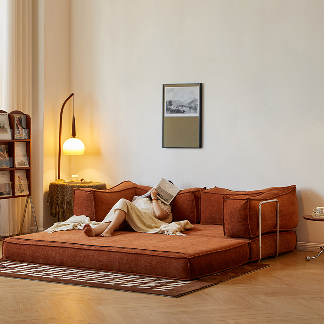 Hernández Foldable Lazy Sofa Bed For Lounging, Corduroy – Rit Concept