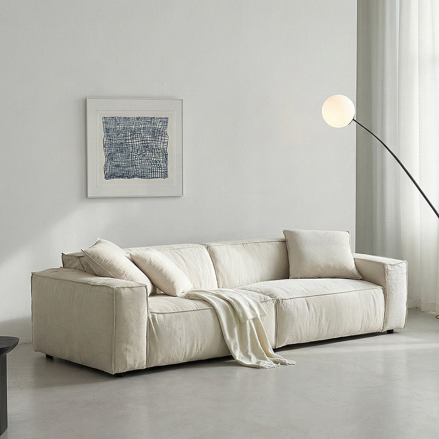 Dino Three Seater Sofa front view as a fabric sofa for living room