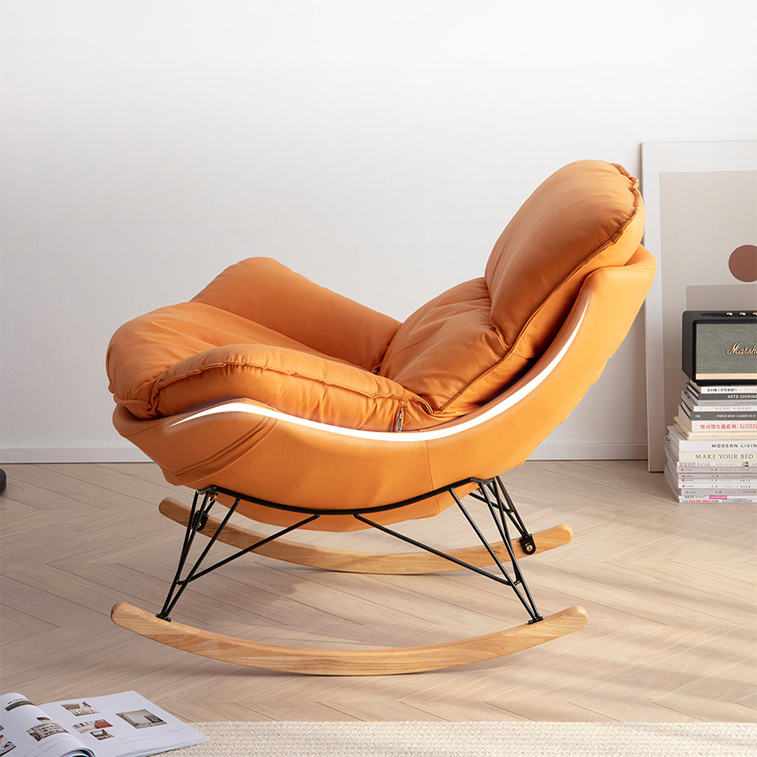 Benitez Rocking Chair With Footstool, More Colors