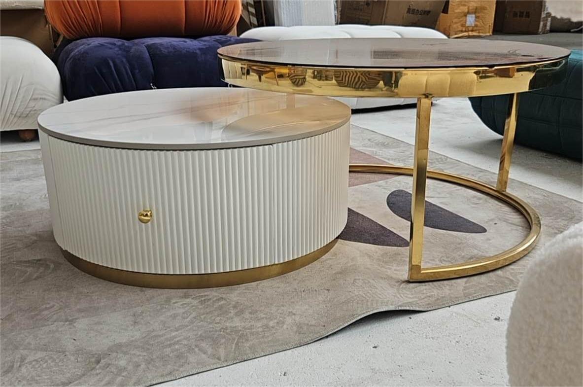 Anastasia Nesting Coffee Table Set, For Display