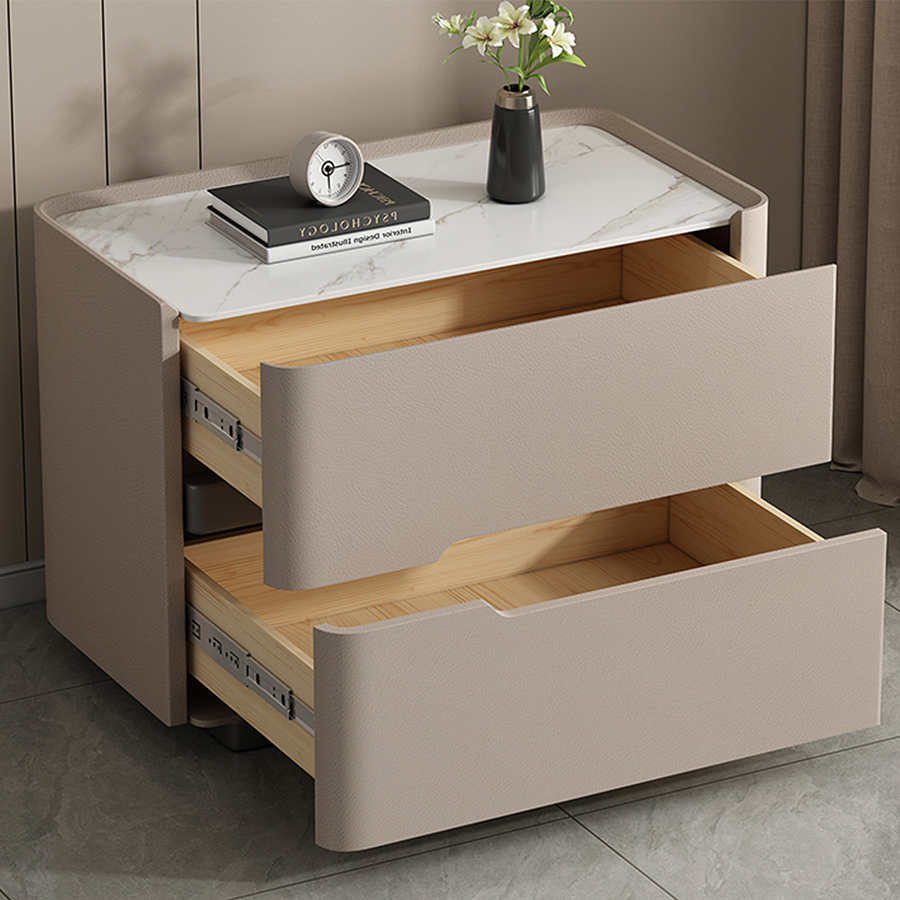 Koro Art Deco Bedside Table detail view for bedroom side table