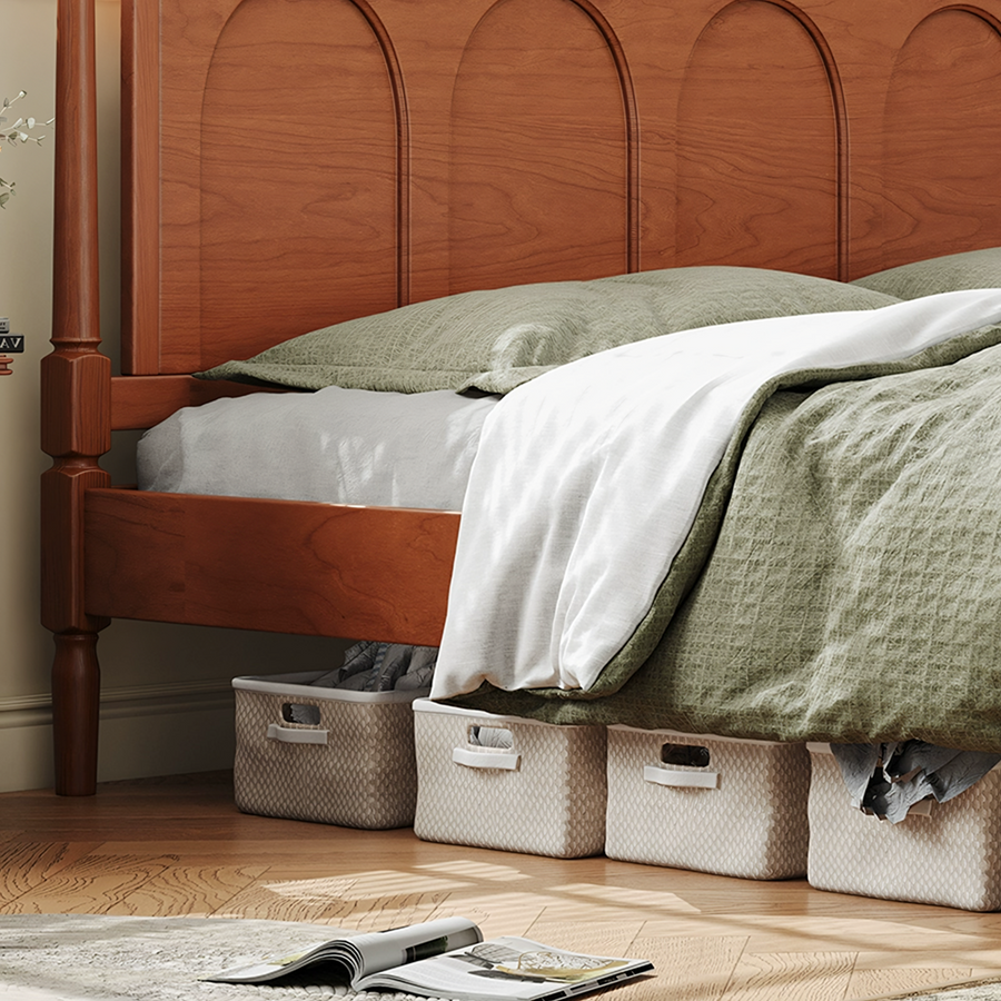 Ann Super King Size Bed, Wood, Clearance-Rit Concept-Rit Concept