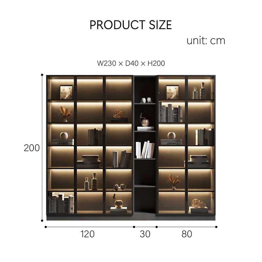 Kauffman Wine Storage With Glass Doors styled for cabinet UK