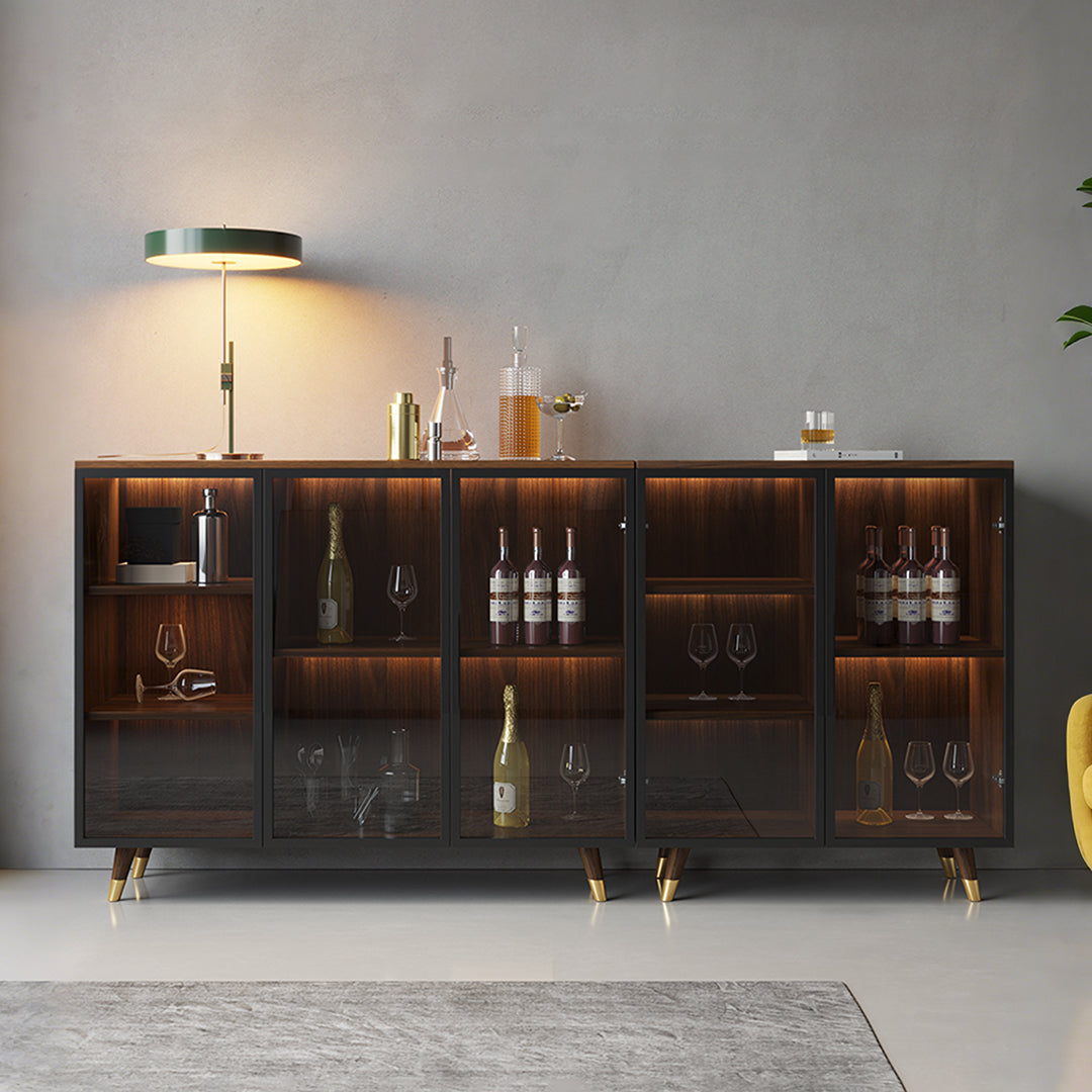 D'Ambrosio Wine Storage With Glass Doors, Cabinet