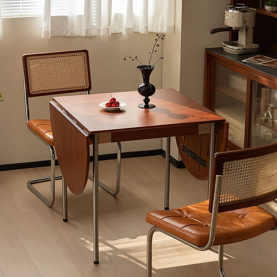 Tsvetkov Foldable Dining Table, Oval room setting for everyday dining