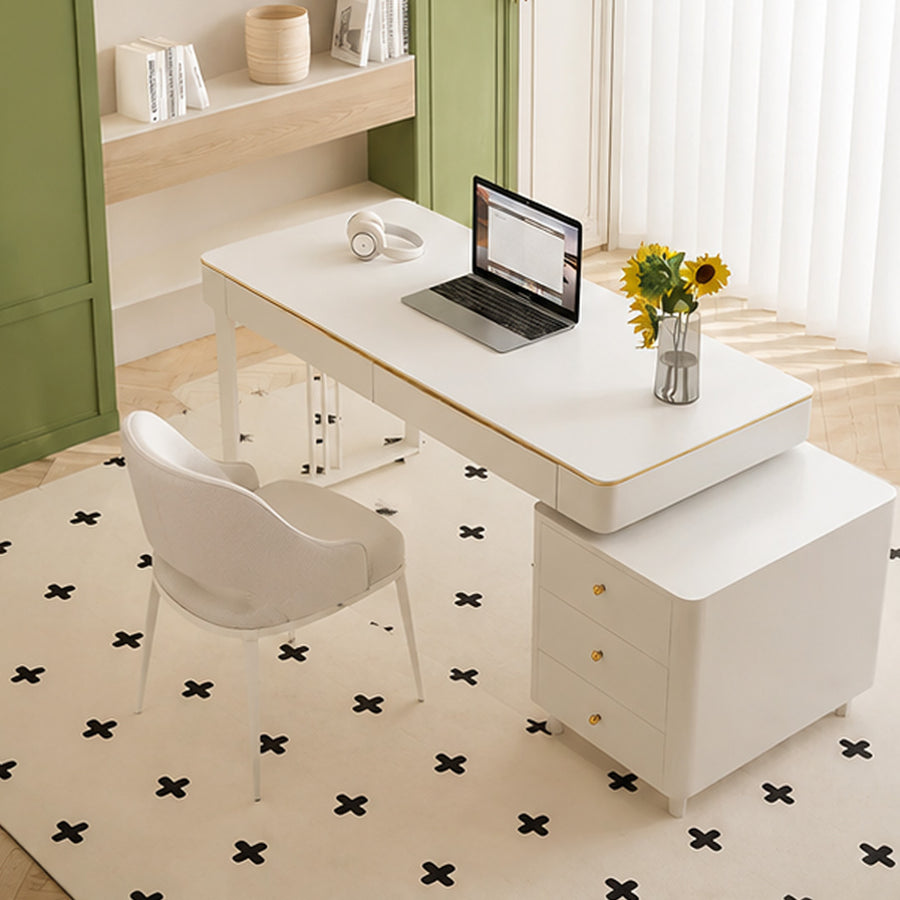 Ingram Office Desk, Sintered Stone