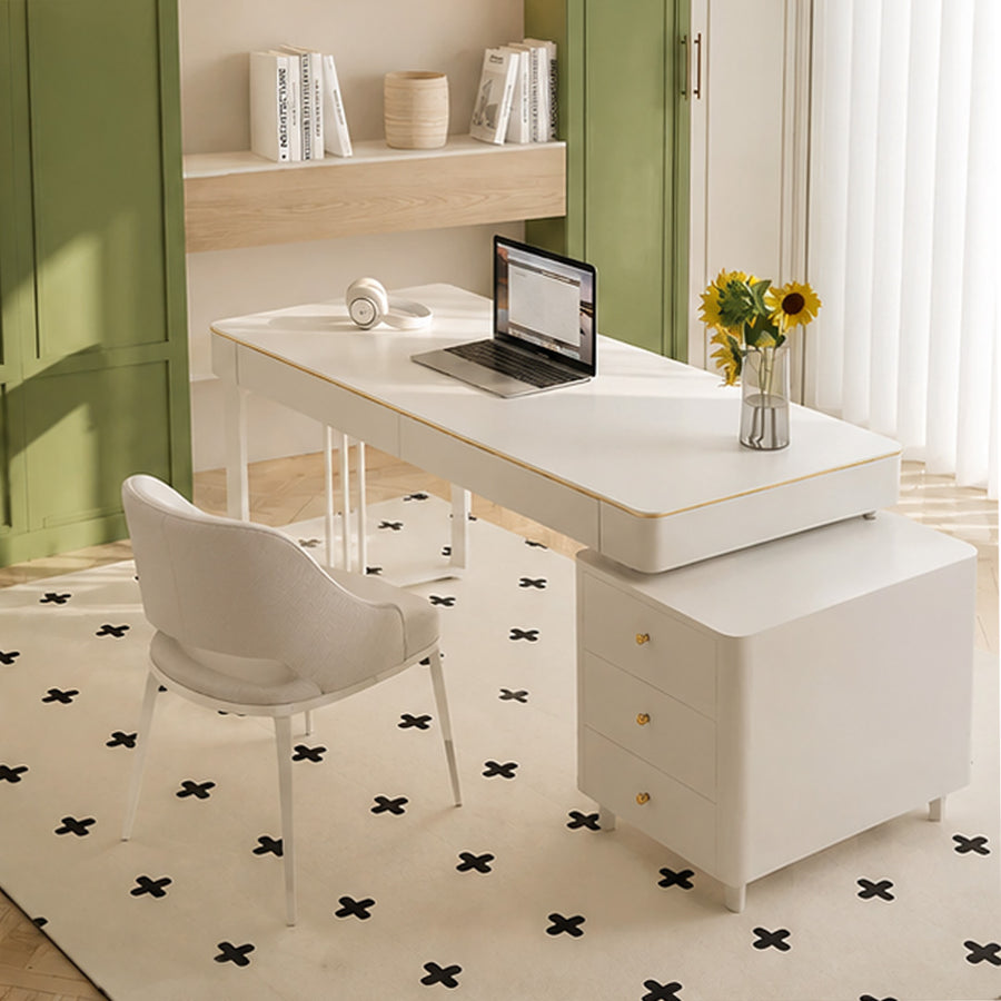 Ingram Office Desk, Sintered Stone