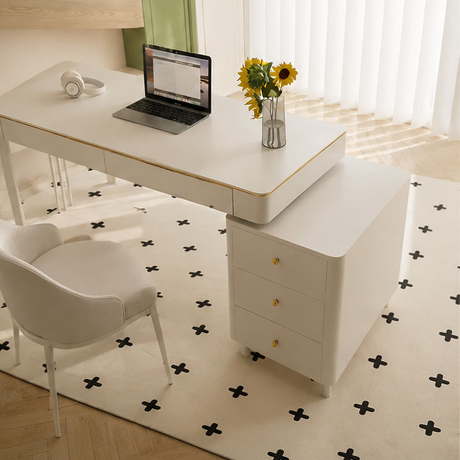 Ingram Office Desk, Sintered Stone