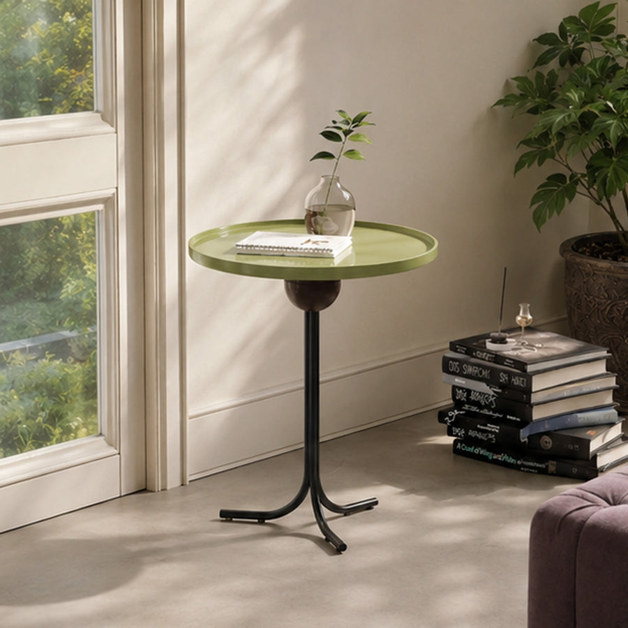 Cleo Side Table, Olive Green