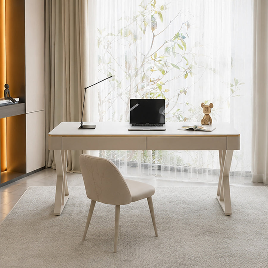 Kelly Office Desk, Sintered Stone